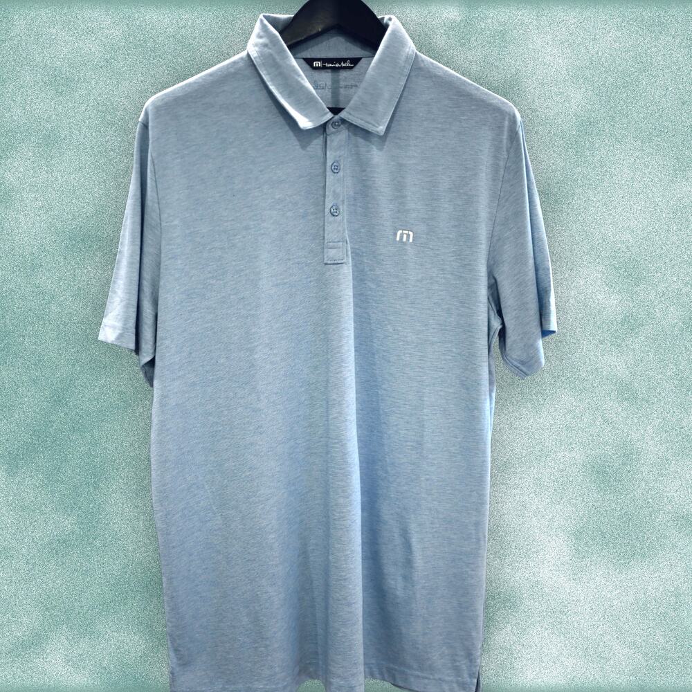 TravisMathew The Staple Polo Blue XL NWOT